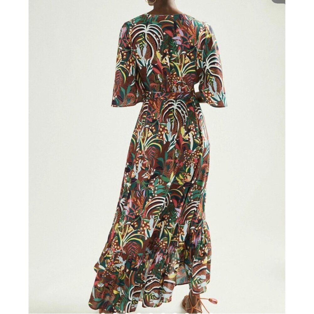 Farm Rio x Anthropologie Fiesta Wrap Maxi Dress Size S - Picture 2 of 16